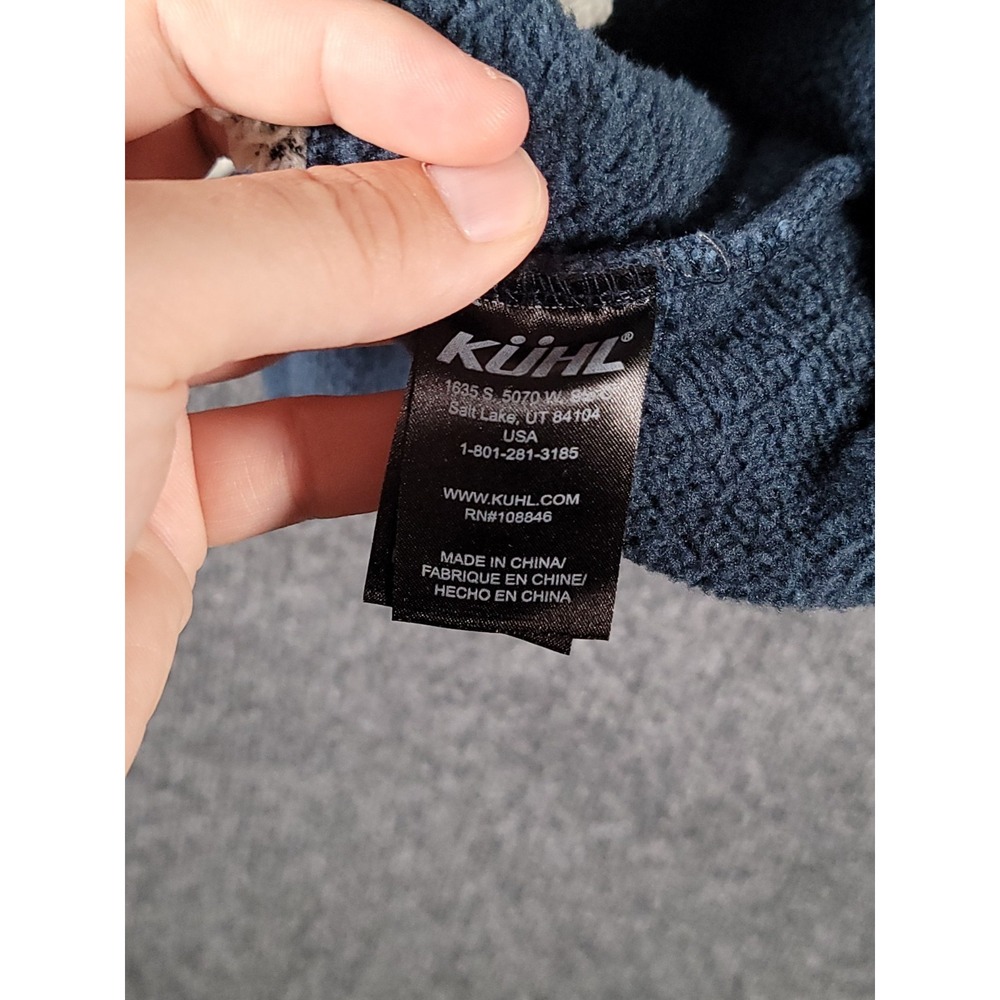 Kuhl Sweater Womens Medium Alaska 1/4 Zip Pullover Outdoor Fleece Hiking Teal - Picture 10 of 16